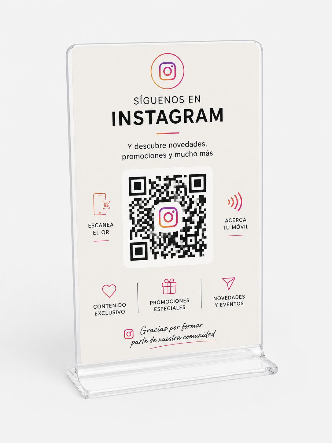 Ejemplo de soporte ReseñaTap para Instagram